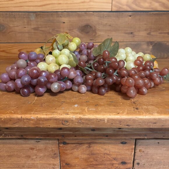 Mid Century Rubber Grapes - Picture 1 of 4